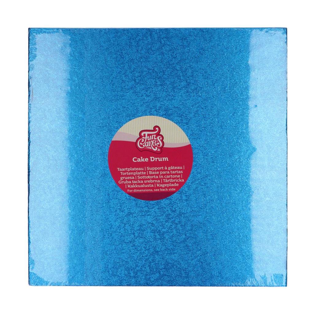 CAKE DRUM BLAU QUADR.30X30CM