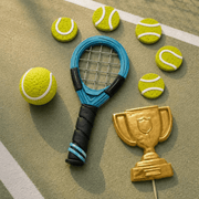 Tennis-Set Zuckerfigur