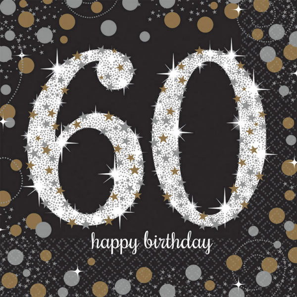 SPARKL. CELEBRATION GOLD 60 - SERVIETTEN