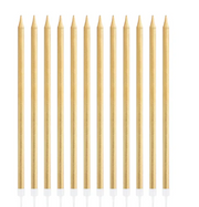 KERZEN LANG GOLD/12