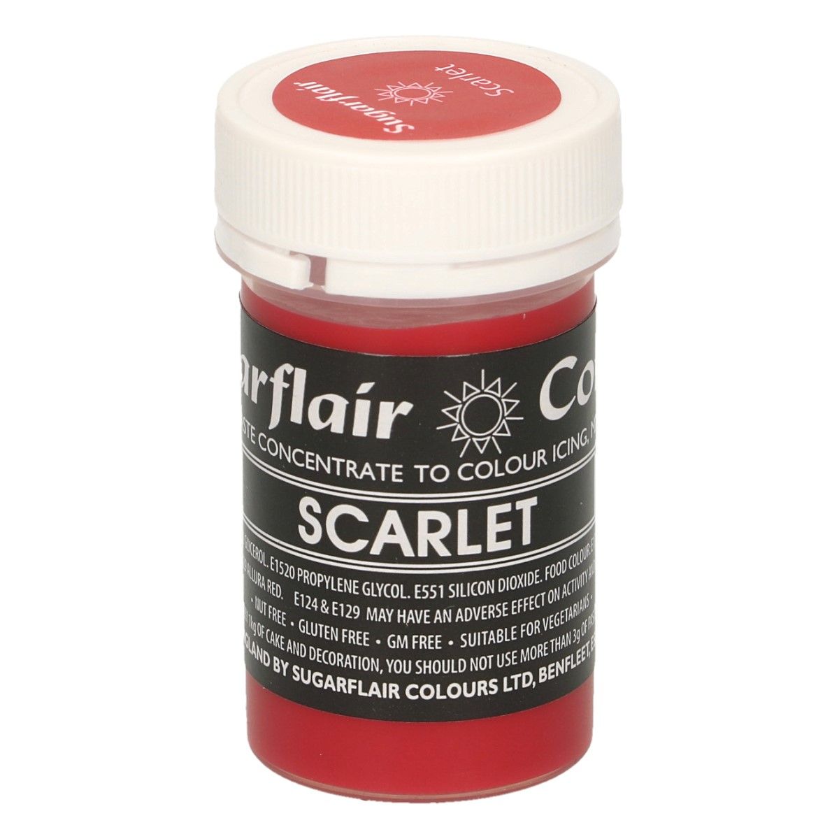 SUGARFLAIR PASTENFARBE PASTEL - SCARLET