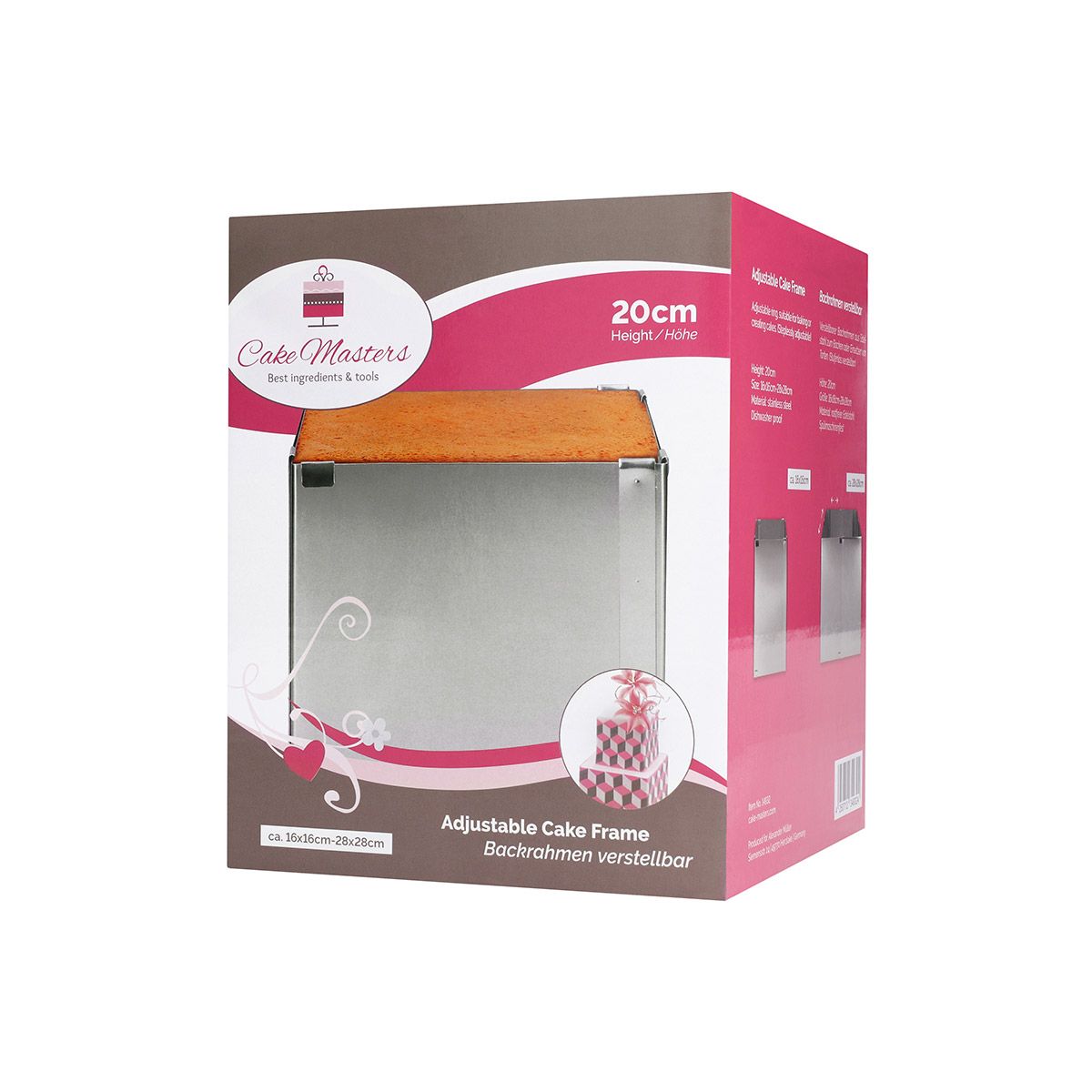 BACKRAHMEN ECKIG20CM HOCH