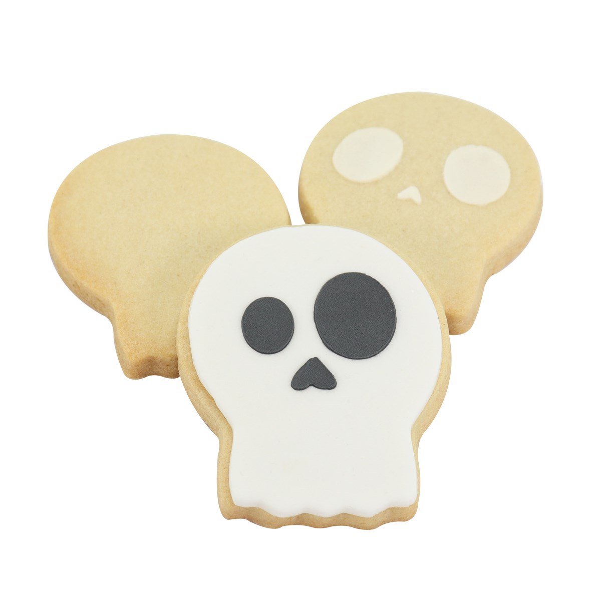 HALLOWEEN AUSSTECHER MIT STENCIL - TOTENKOPF