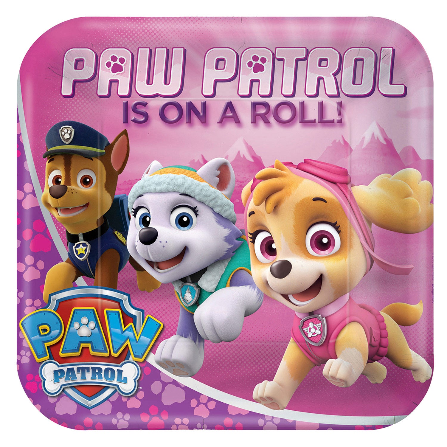 PAW PATROL PINK 8 TELLER 23 CM