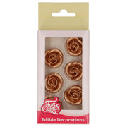 Fondant Rosen Set bronze/6