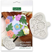 KS SILICON MOULD STYLISED FLOWERS
