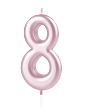 KERZE NUMMER 8 ROSEGOLD