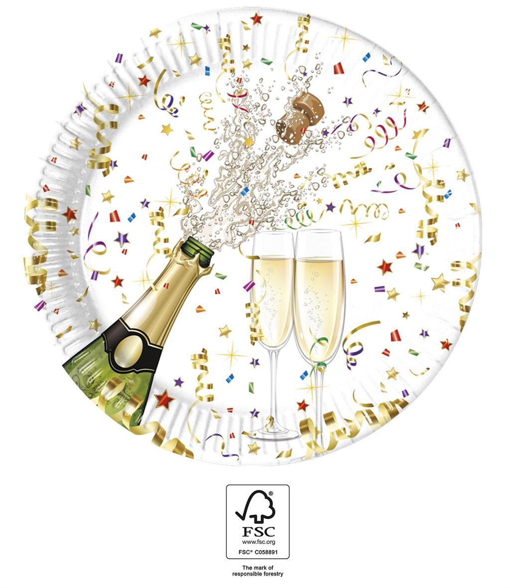 SPARKLING CELEBRATION PAPPTELLER/8