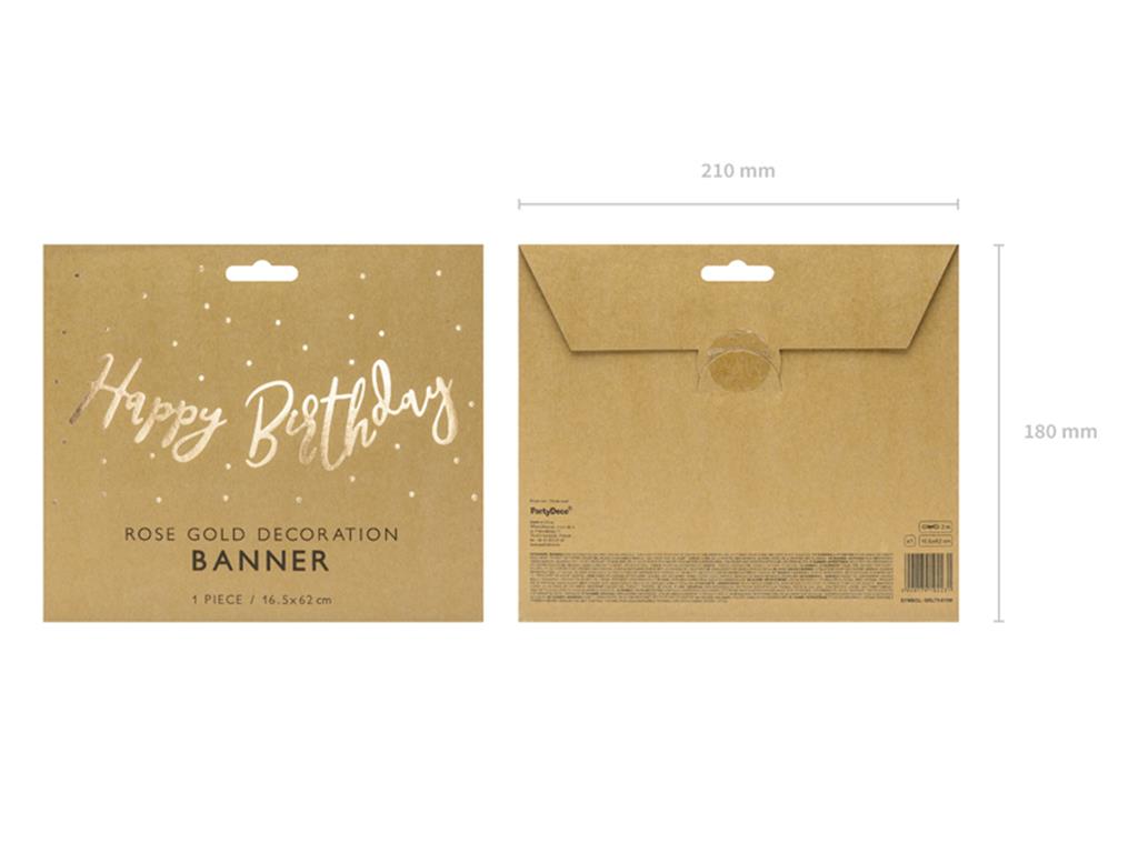 BANNER HAPPY BIRTHDAY GOLD