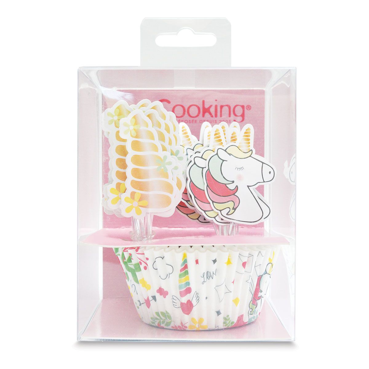 CUPCAKE SET EINHORN