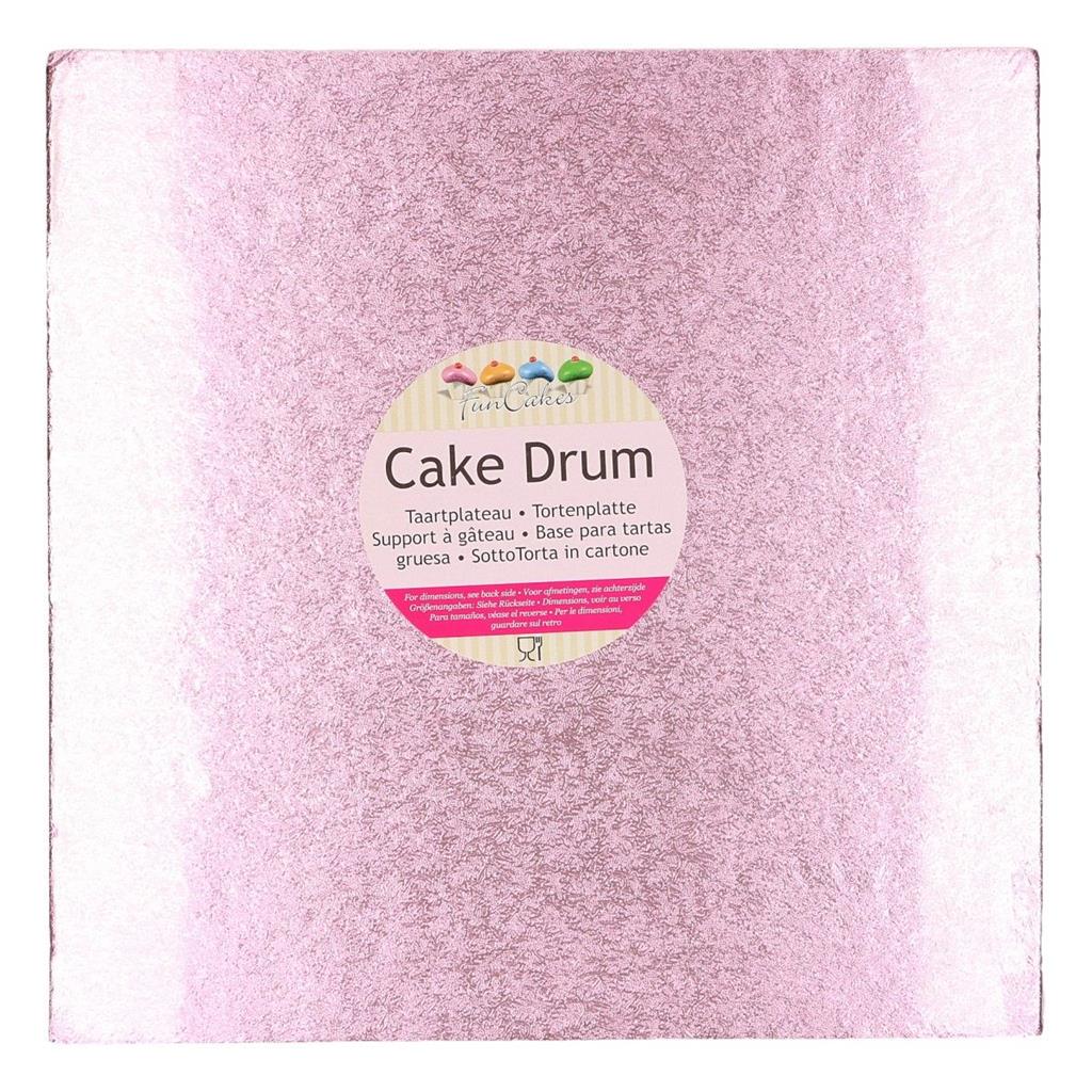 CAKE DRUM PINK QUADR.30X30 CM  FC1830VK