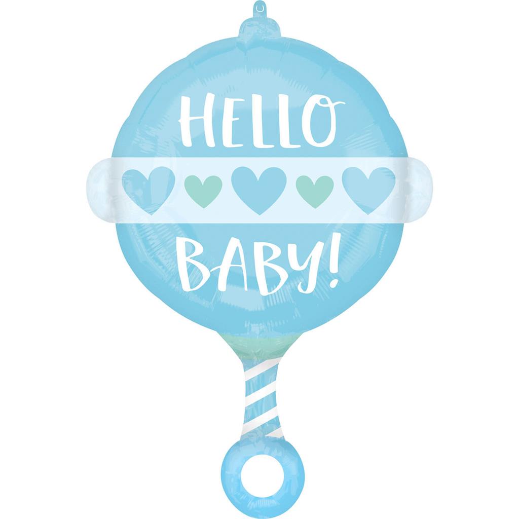 BABY BOY RASSEL FOLIENBALLON 43 X 60CM