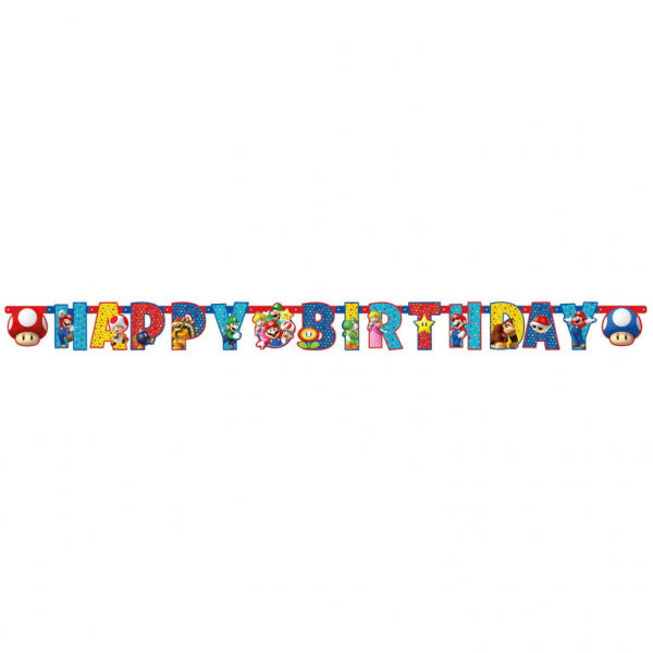 SUPER MARIO, B-DAY BANNER