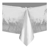 TISCHDECKE FOLIE 137X274 SILBER
