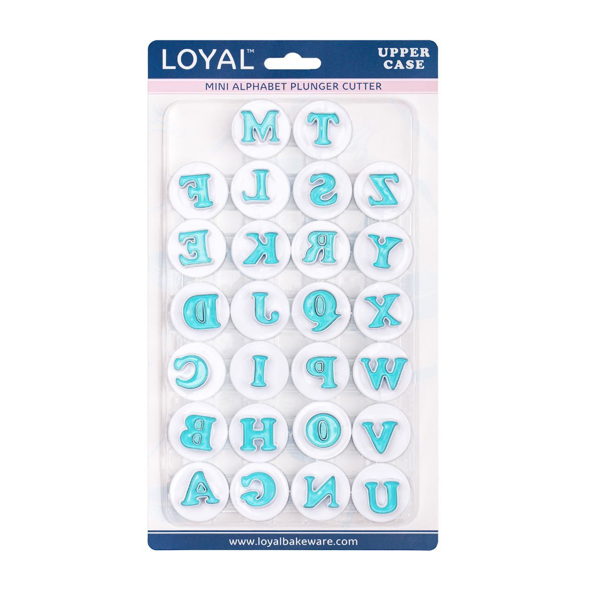 Ausstecher mit Auswerfer Mini-Alphabet 18 mm