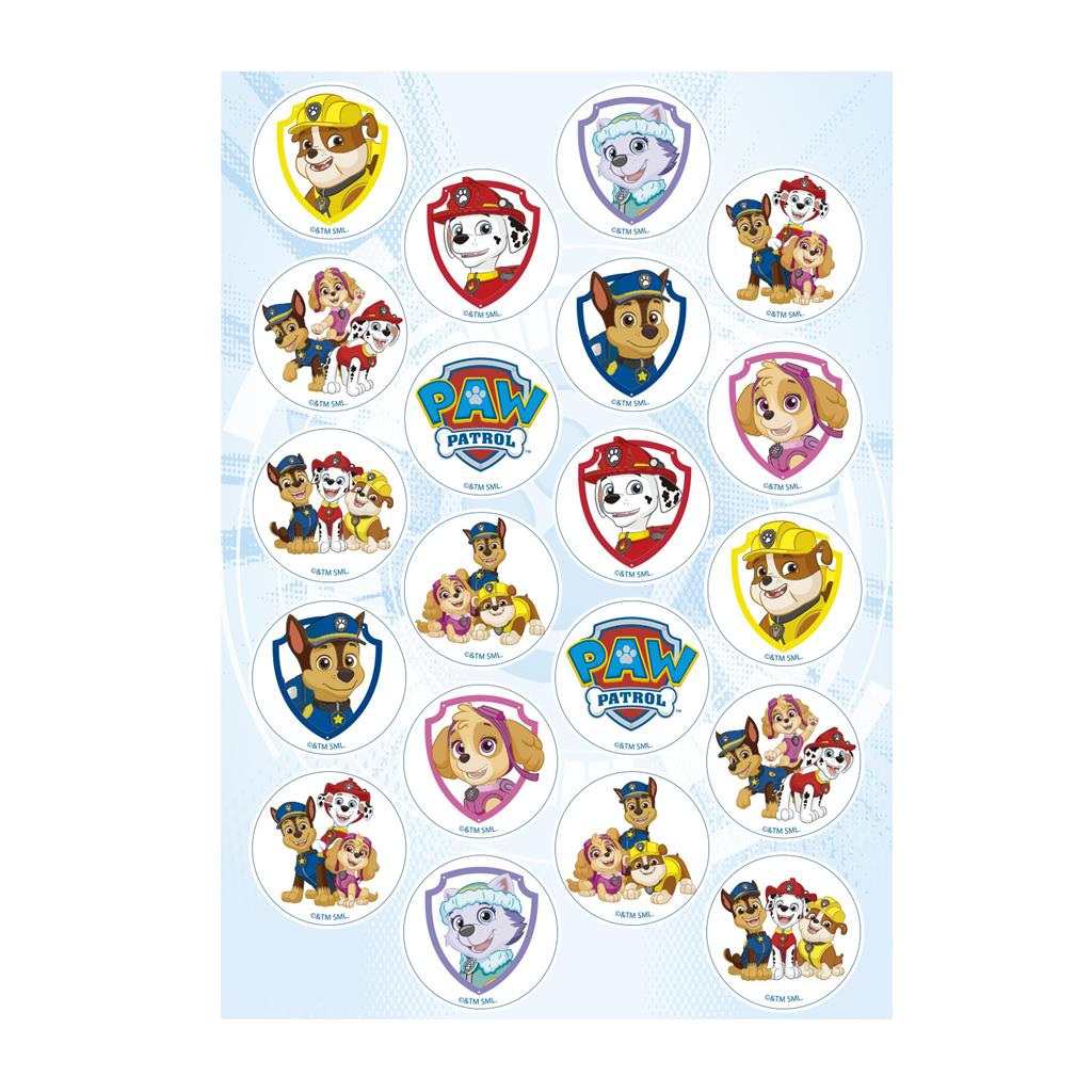 MINI DISCS ZUCKERAUFLEGERPAW PATROL
