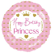 H-BIRTHDAY PRINCESS FOLIENBALLON 43 CM