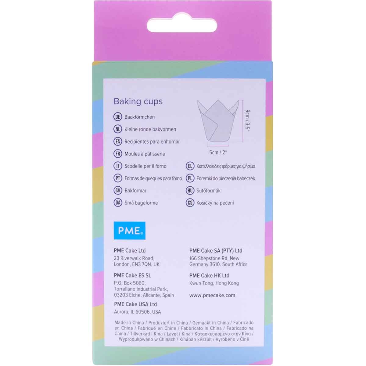 PME TULPEN BACKFÖRMCHEN REGENBOGENSTREIFEN