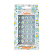30 MINI-ZUCKERBLUMEN BLAU