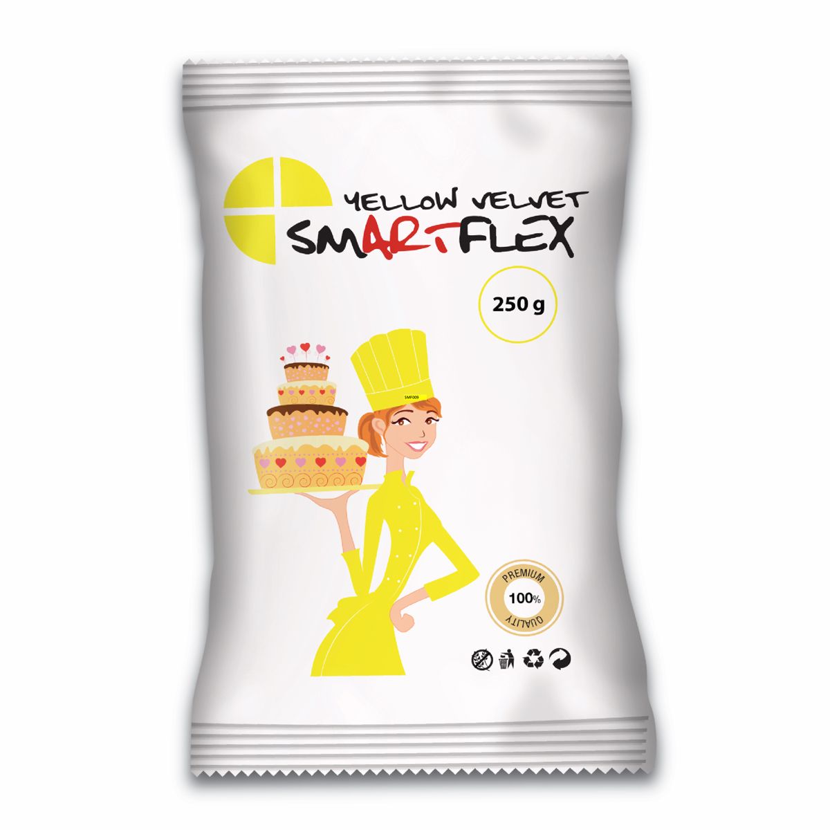 SMARTFLEX FONDANT YELLOW 250G
