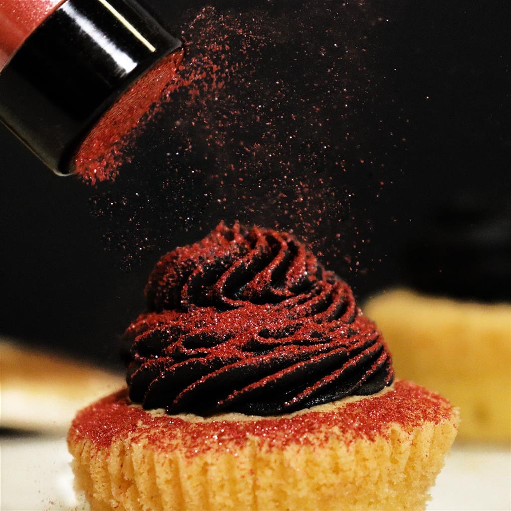 ESSBARER GLITZERSTAUB RED