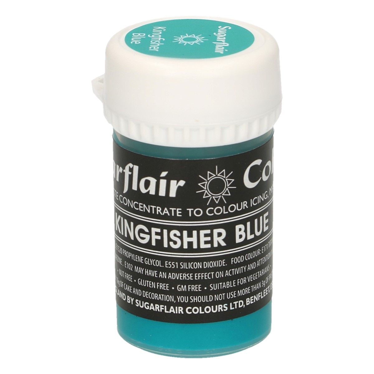 SUGARFLAIR PASTENFARBE PASTEL - KINGFISHER BLUE