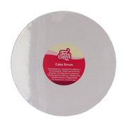 CAKE DRUM, WEISS, RUND¸ 25 CM