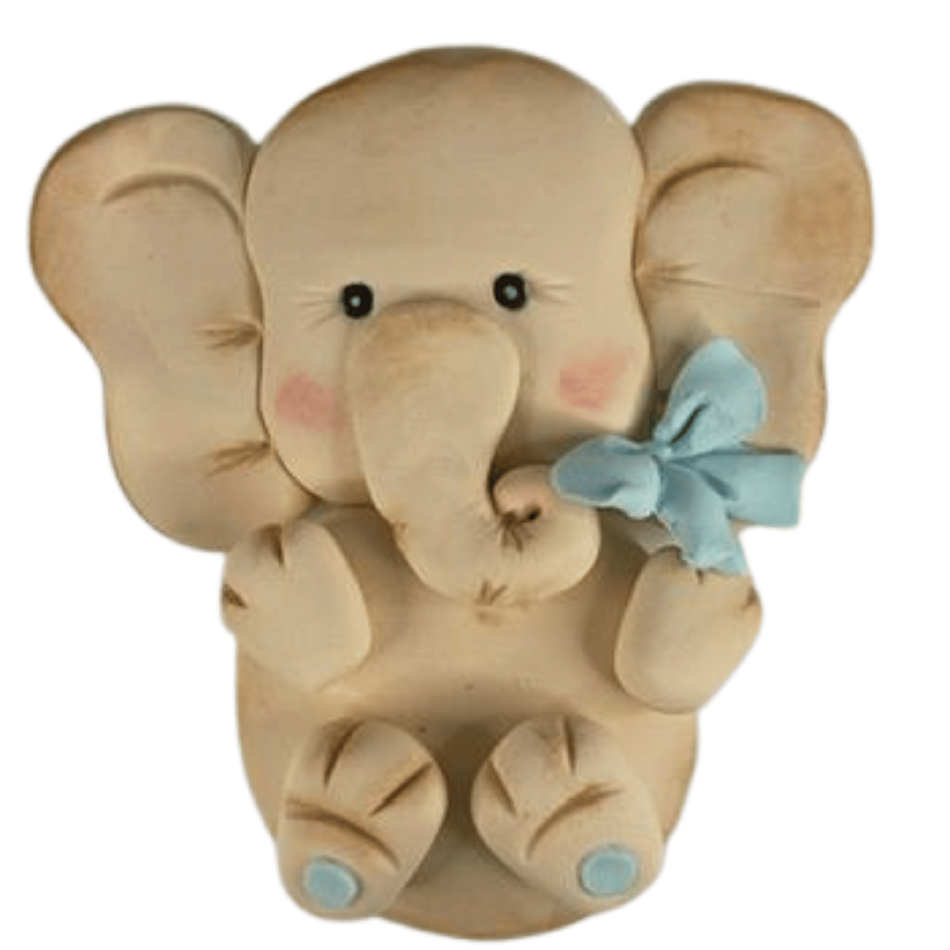 Elefant flach-blaue Masche