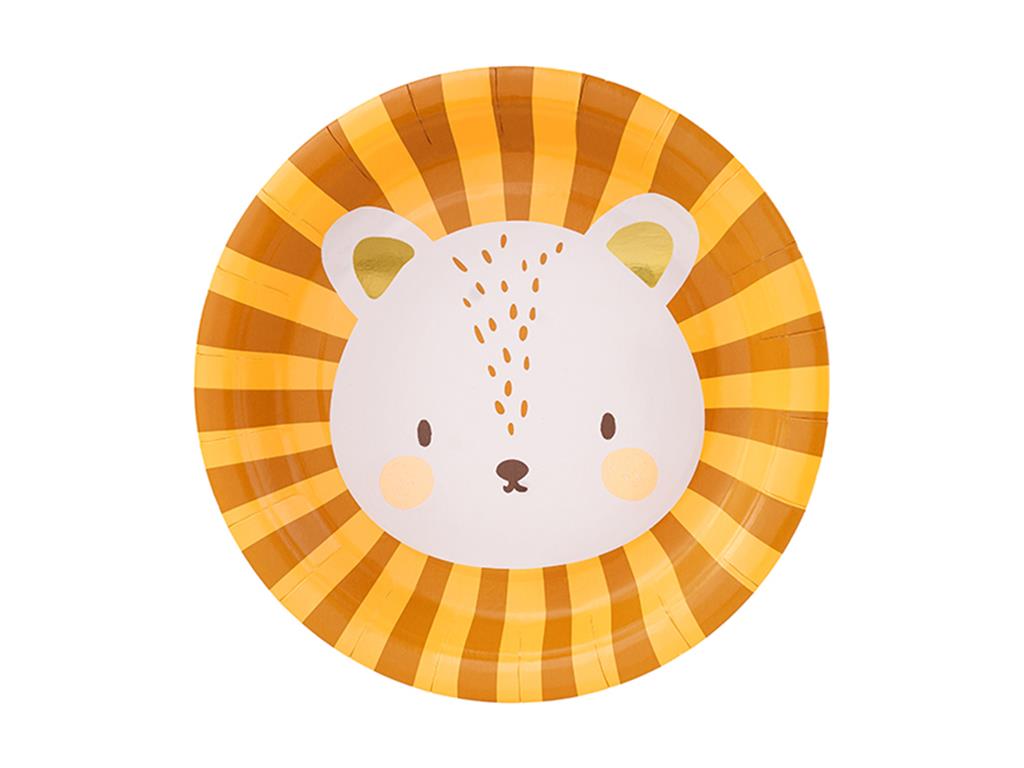 PAPPTELLER BÄR 18 CM/6