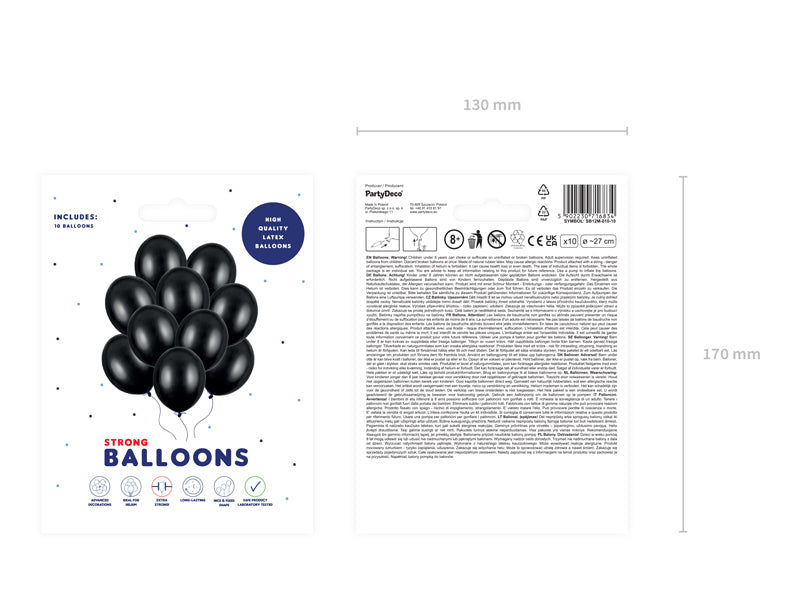 BALLONS METALLIC BLACK
