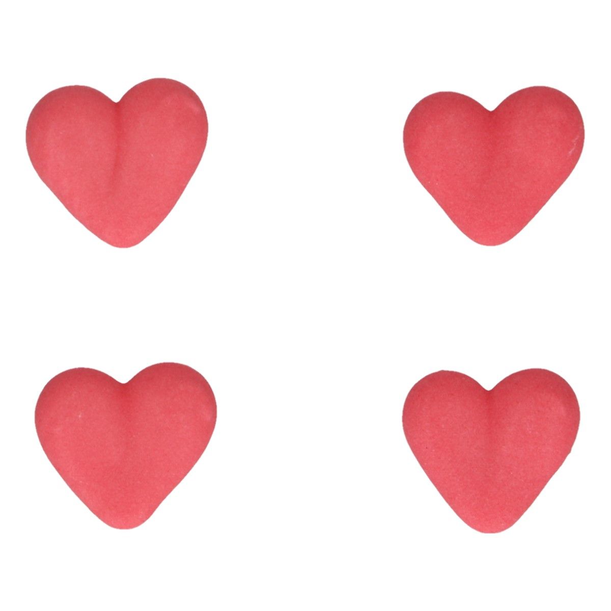 ZUCKER DEKOR HERZEN ROT