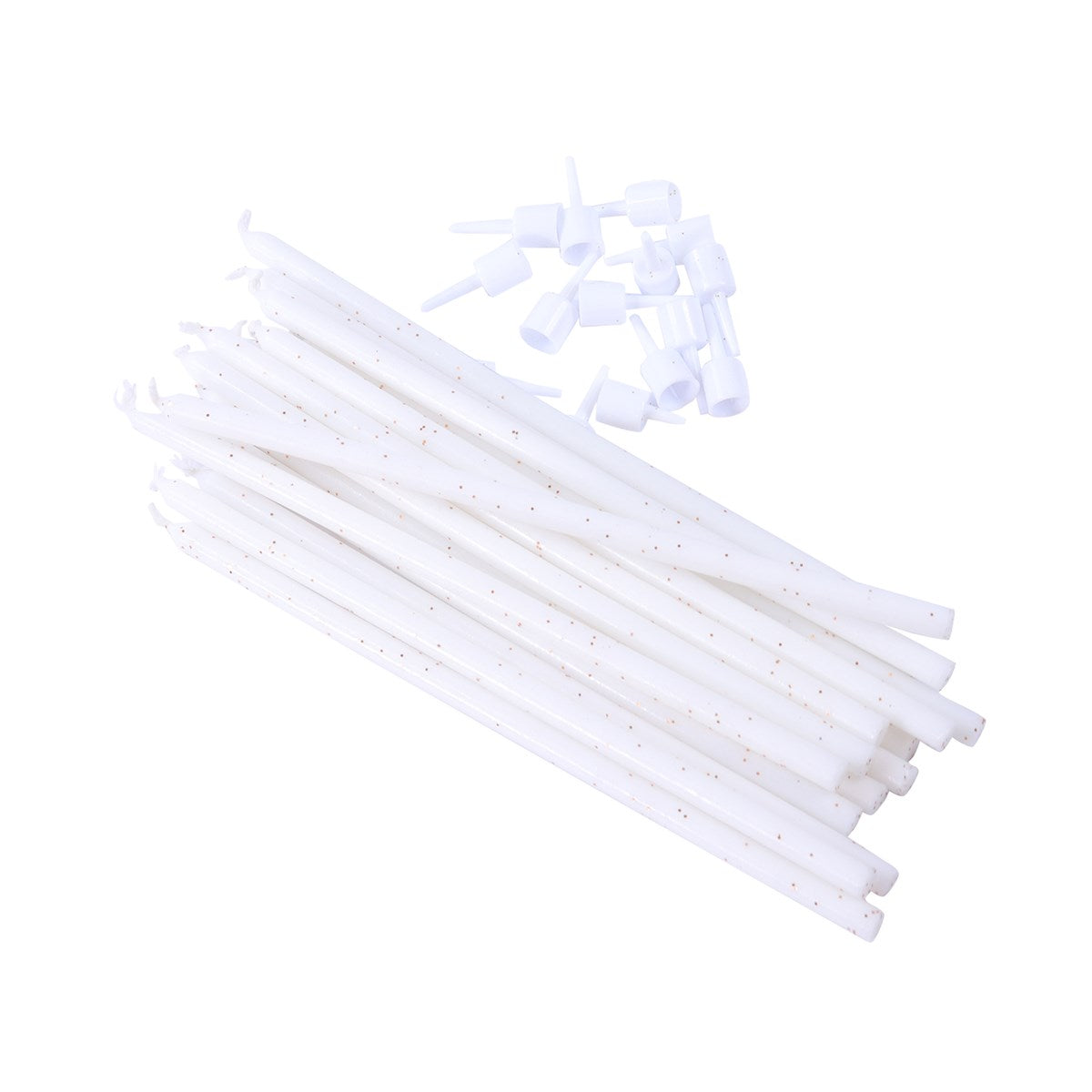 PME KERZEN WEISS GLITTER EXTRA HOCH