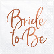 SERVIETTEN BRIDE TO BE ROSEGOLD