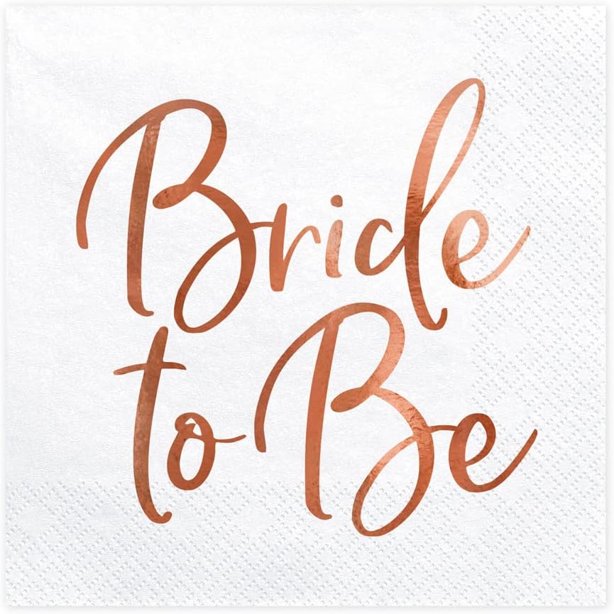 SERVIETTEN BRIDE TO BE ROSEGOLD