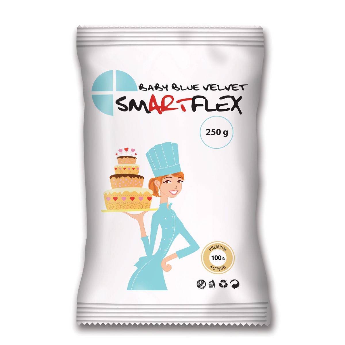 SMARTFLEX FONDANT BABY BLUE 250G