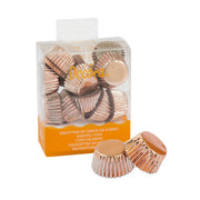 MINI-BAKING CUPS PRALINENFORM ROSEGOLD/180