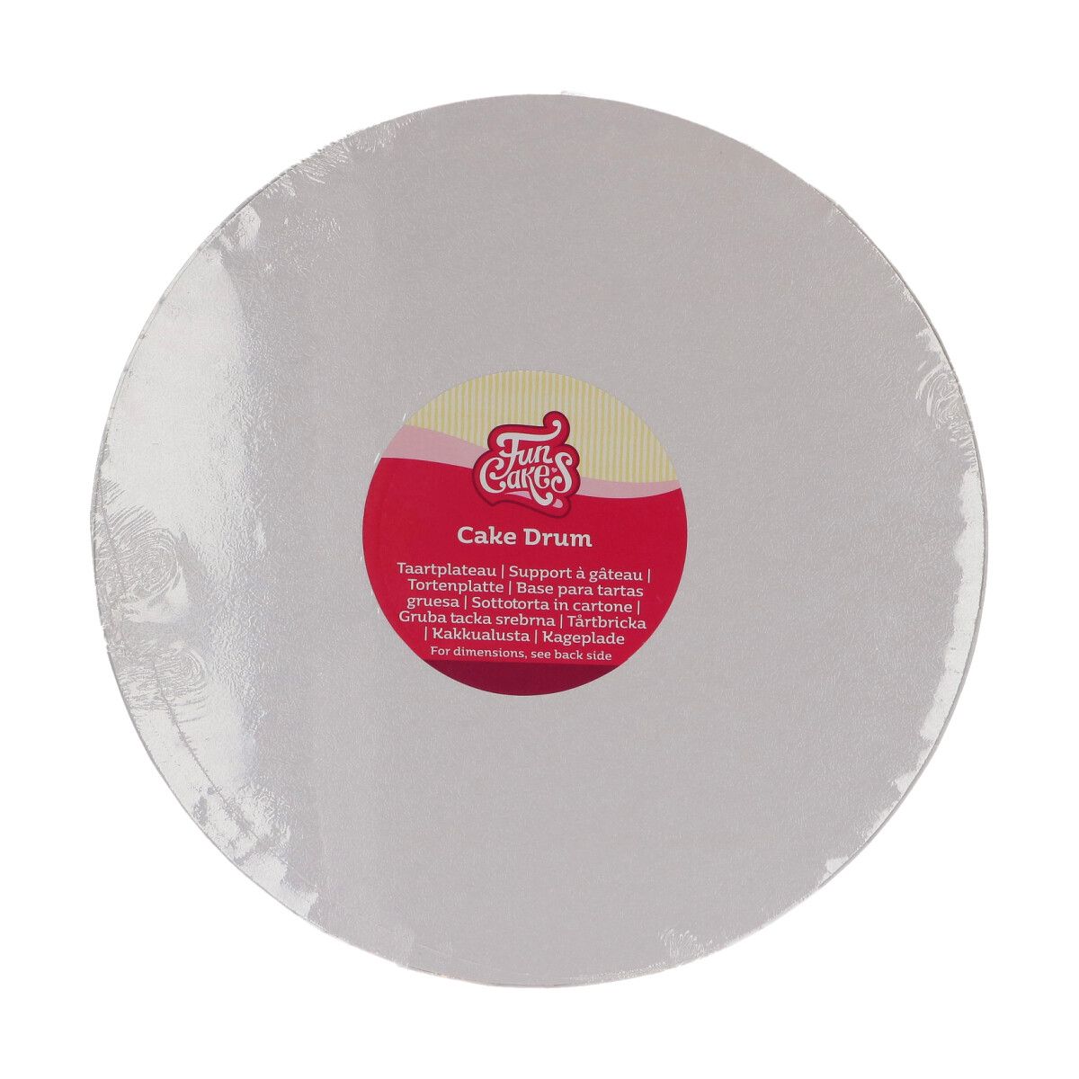 CAKE DRUM, WEISS, RUND¸ 27,5 CM