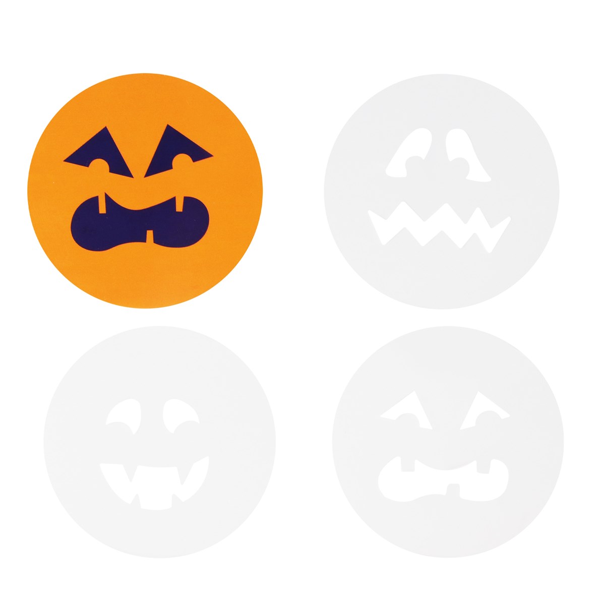 HALLOWEEN AUSSTECHER MIT STENCIL - KÜRBIS