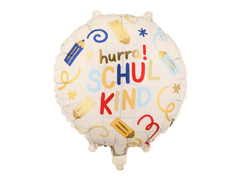 Folienballon Hallo Schulkind 45 cm