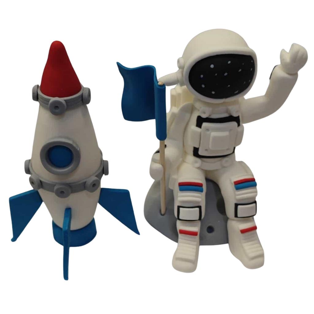 ASTRONAUT ZUCKERFIGUREN SET 2-TEILIG