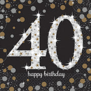 SPARKL. CELEBRATION GOLD 40 - SERVIETTEN