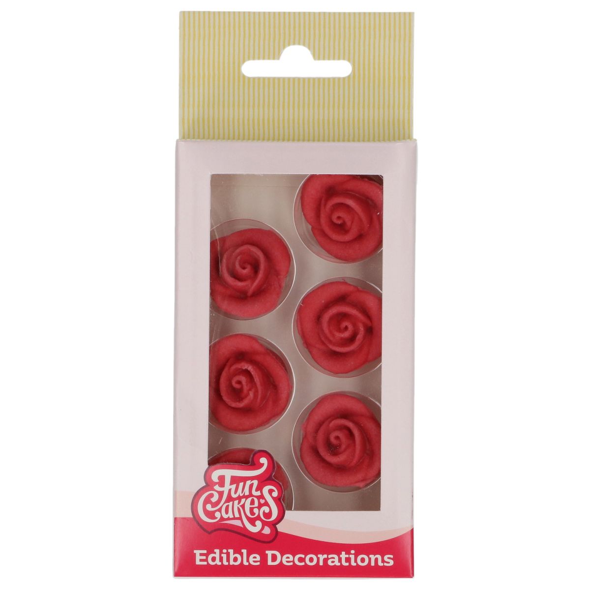 Fondant Rosen Set red/6