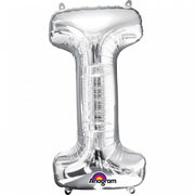 BUCHSTABE SILBER - I FOLIENBALLON 45 X 81 CM