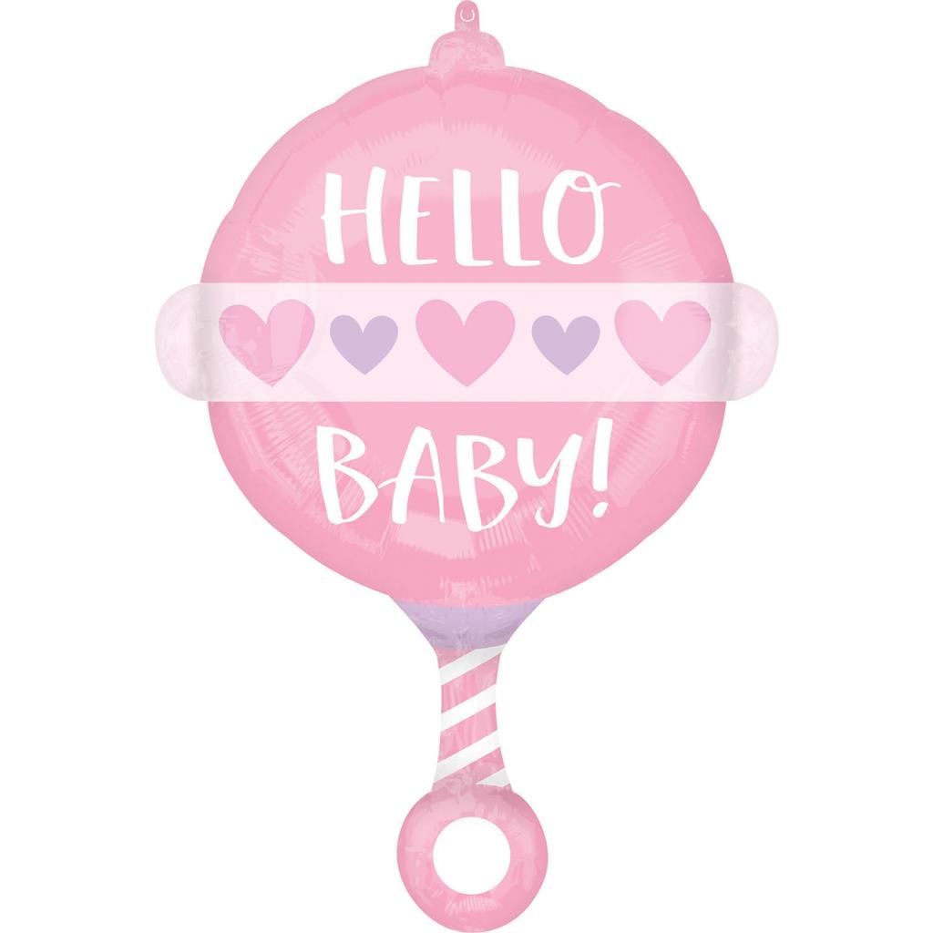 BABY GIRL RASSEL FOLIENBALLON 43 X 60CM