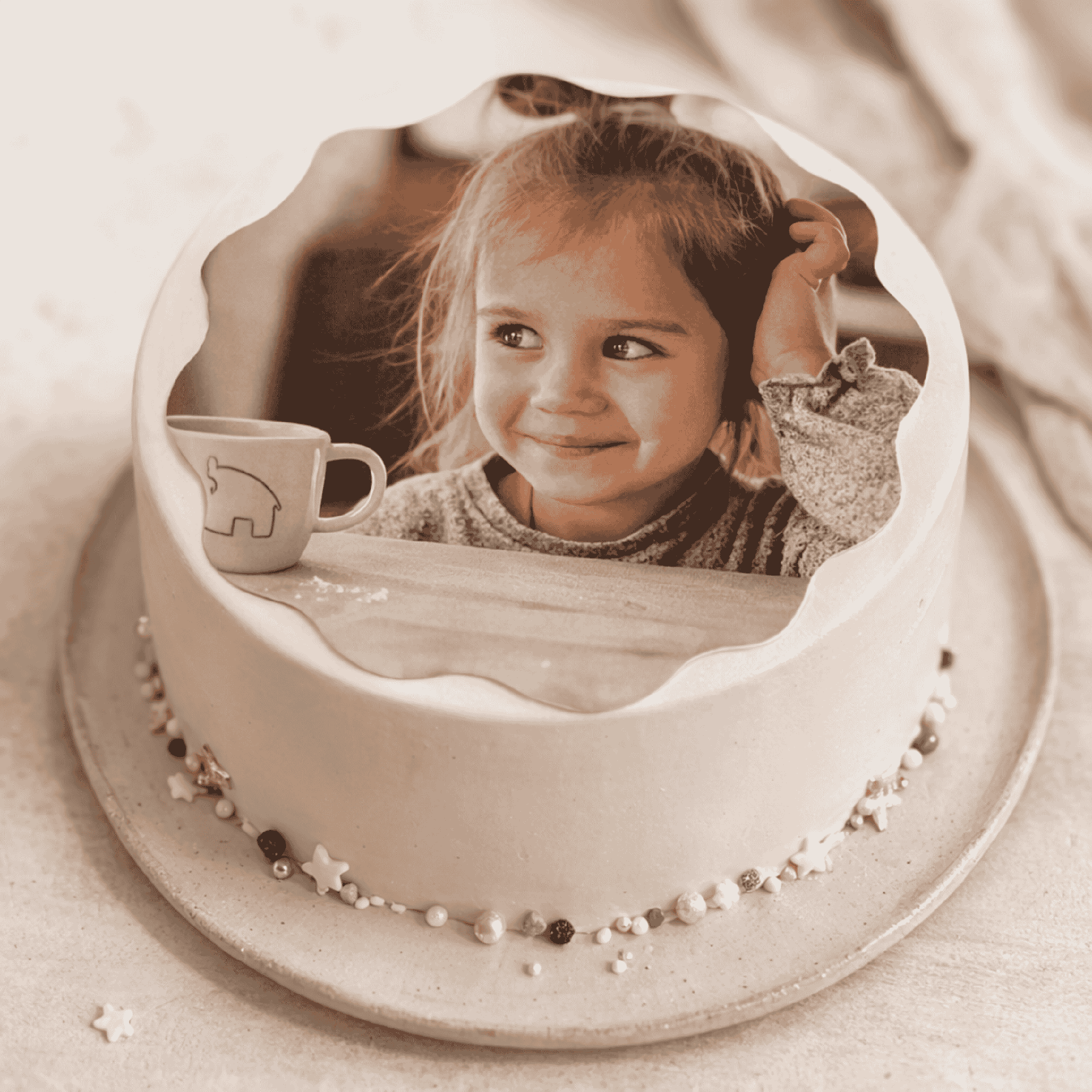 Foto Tortenaufleger Wellig auf Torte