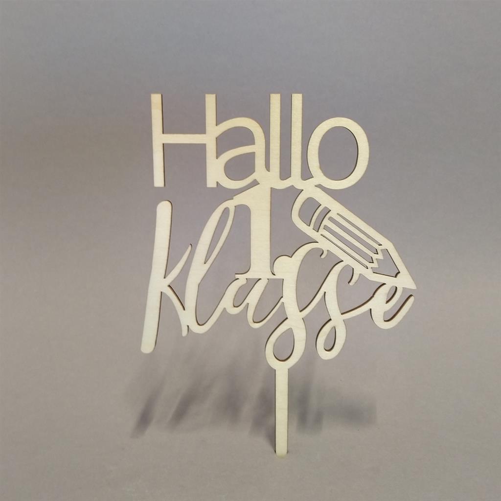 CAKE TOPPER HALLO1.KLASSE