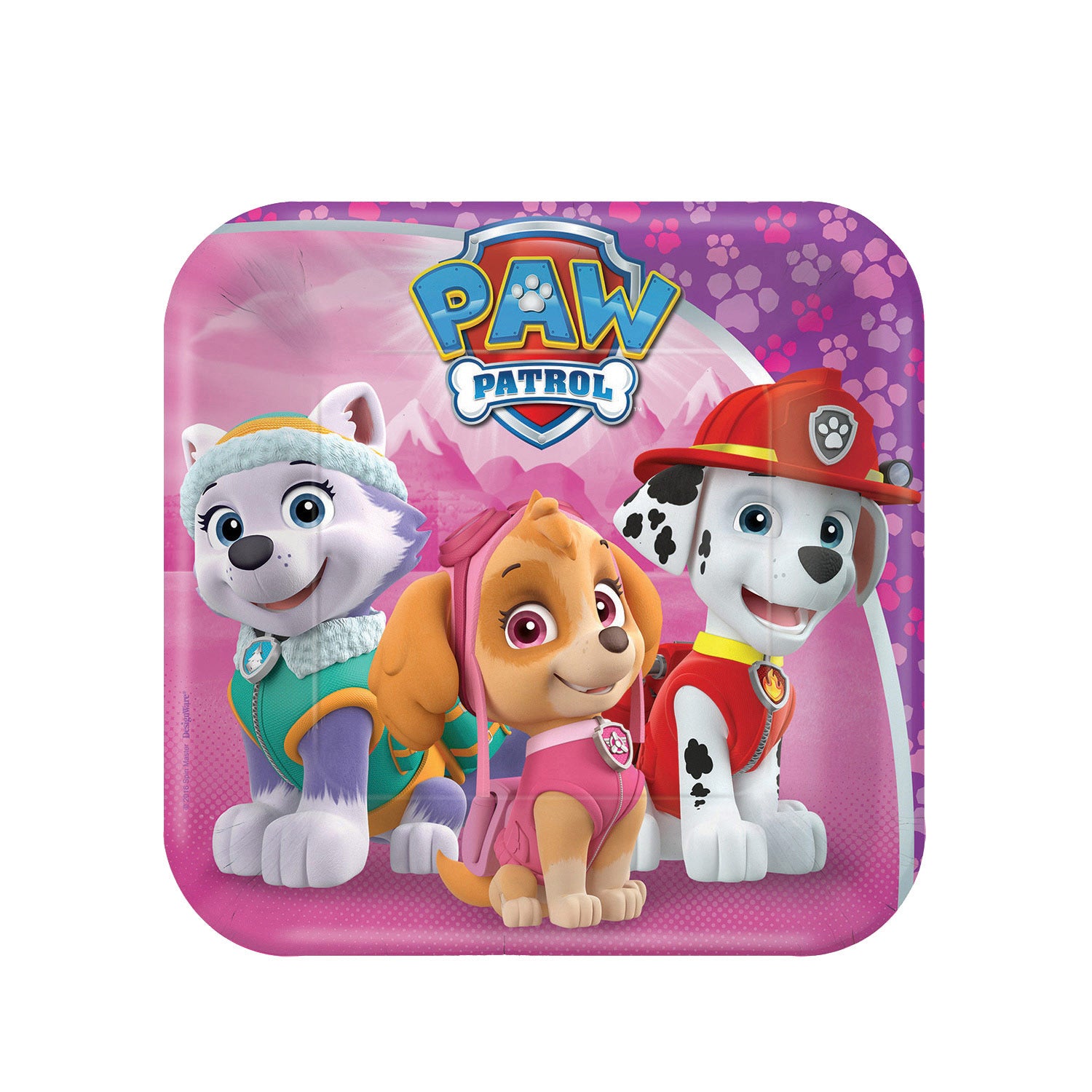 PAW PATROL PINK 8 TELLER 18 CM