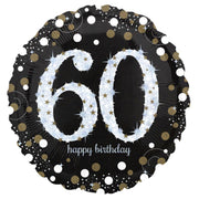 SPARKLING B-DAY 60 FOLIENBALLON 43 CM