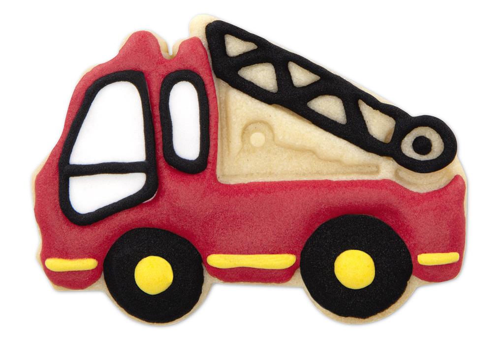 AUSSTECHFORM MIT AUSWERFER FEUERWEHRAUTO