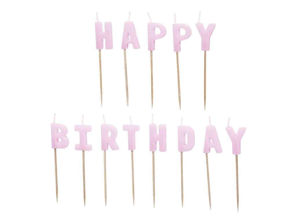 KERZEN HAPPY BIRTHDAY VIOLETT